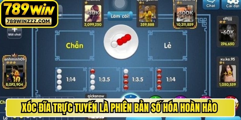 Xóc đĩa trực tuyến là phiên bản số hóa hoàn hảo hiện nay 
